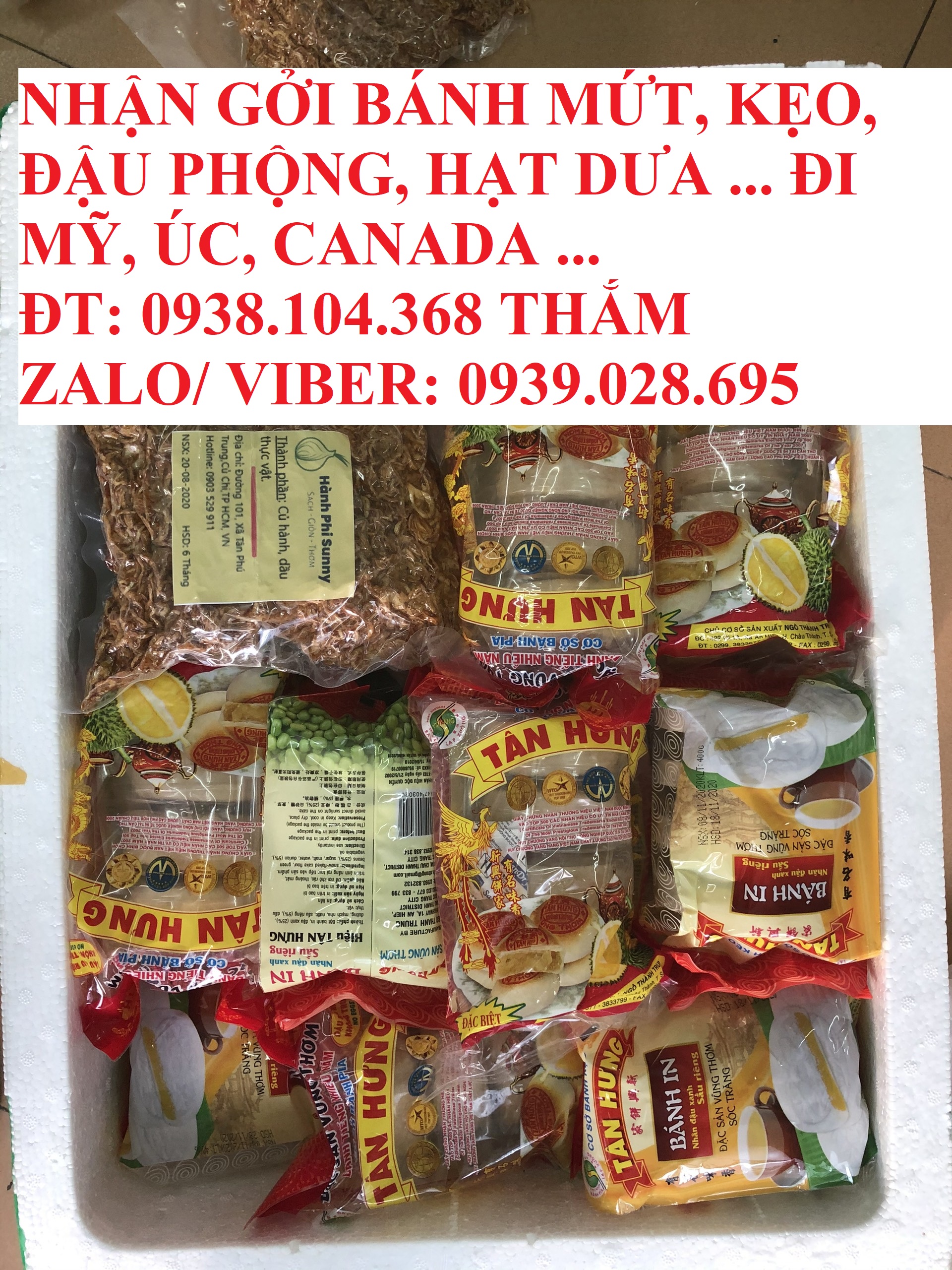 Vận chuyển thực phẩm đi Mỹ 