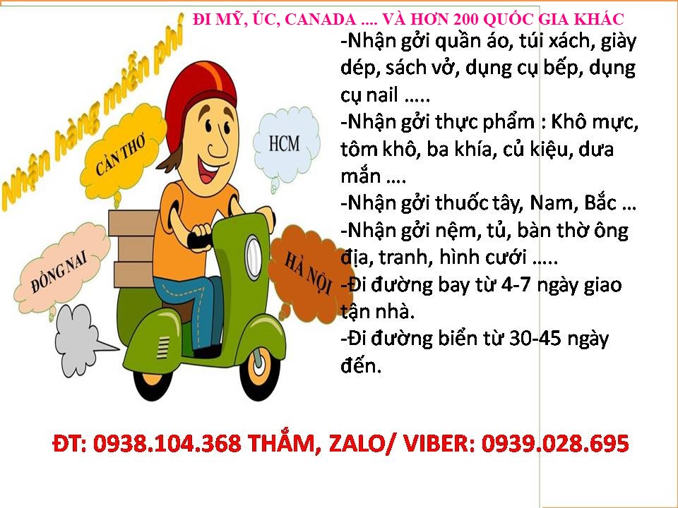 Gửi dụng cụ làm bánh đi Mỹ uy tín
