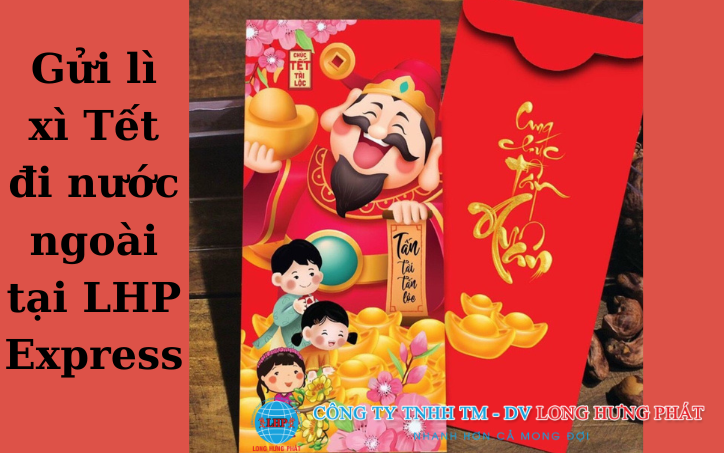 Vận chuyển bao lì xì đi Mỹ giá rẻ