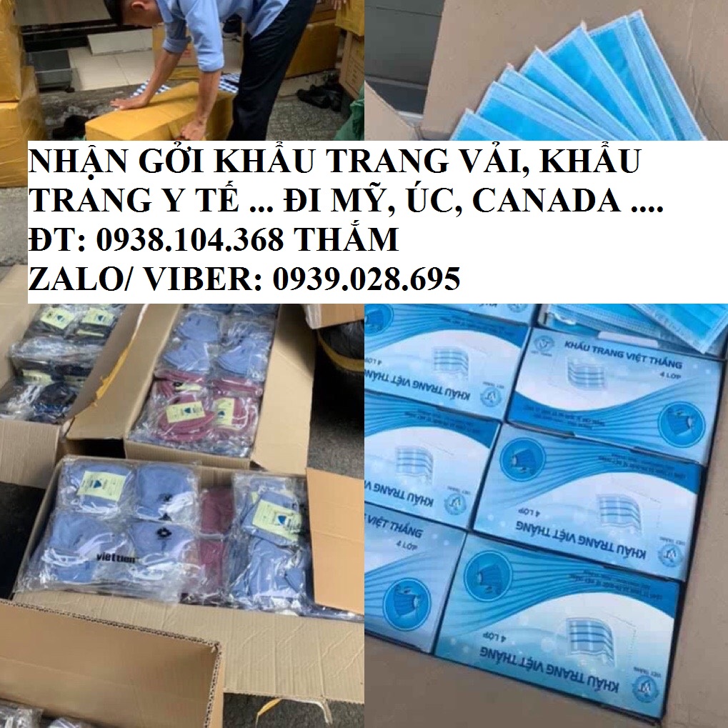 gửi khẩu trang y tế đi mỹ giá rẻ