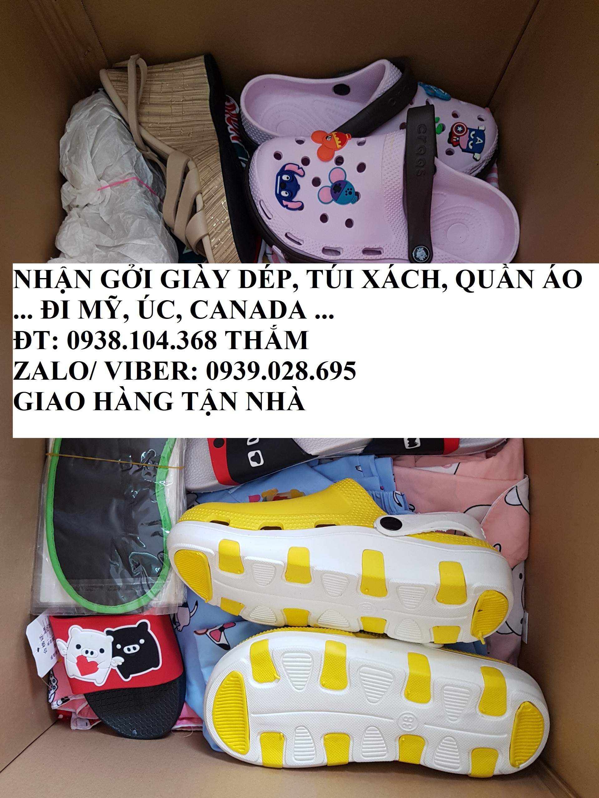 gửi giày dép đi Mỹ giá rẻ tại Hà Nội nhanh chóng