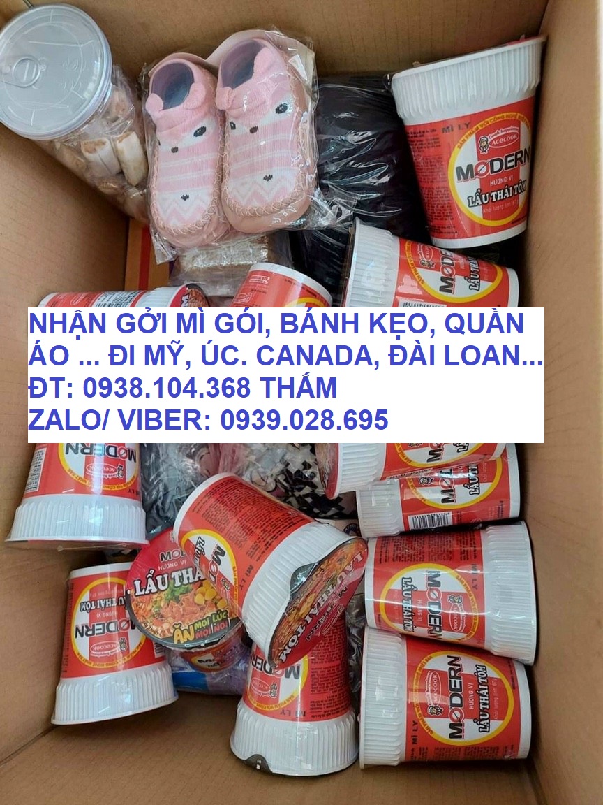 gửi mì gói đi Mỹ giá rẻ